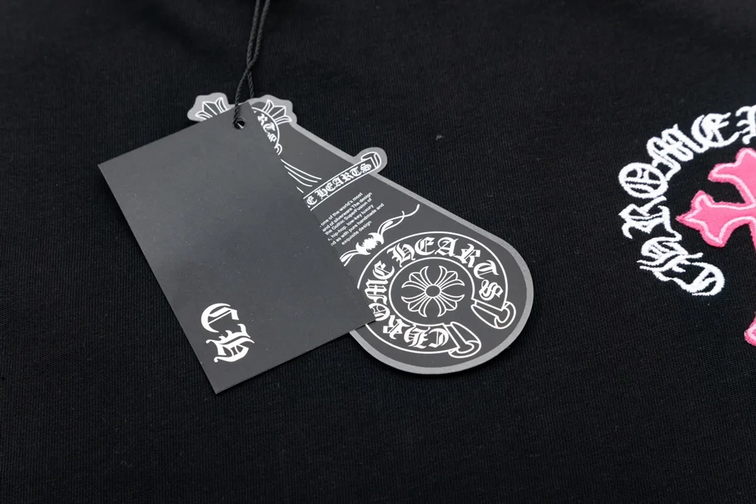 Chrome Hearts/ Logo Same Style T Versatile : Black Size：XS~L